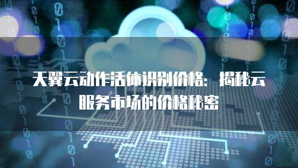 天翼云动作活体识别价格:揭秘云服务市场的价格秘密