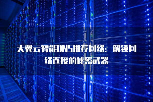 天翼云智能DNS推荐网络:解锁网络连接的秘密武器