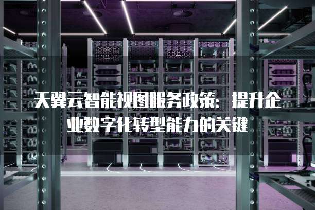天翼云智能视图服务政策:提升企业数字化转型能力的关键