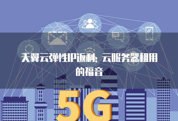 天翼云弹性IP返利: 云服务器租用的福音