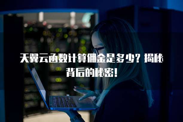 天翼云函数计算佣金是多少?揭秘背后的秘密!