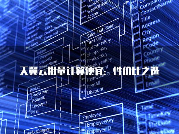 天翼云批量计算便宜：性价比之选