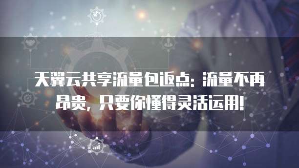 天翼云共享流量包返点: 流量不再昂贵, 只要你懂得灵活运用!