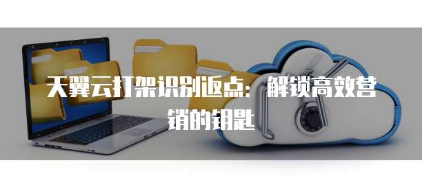 天翼云打架识别返点:解锁高效营销的钥匙