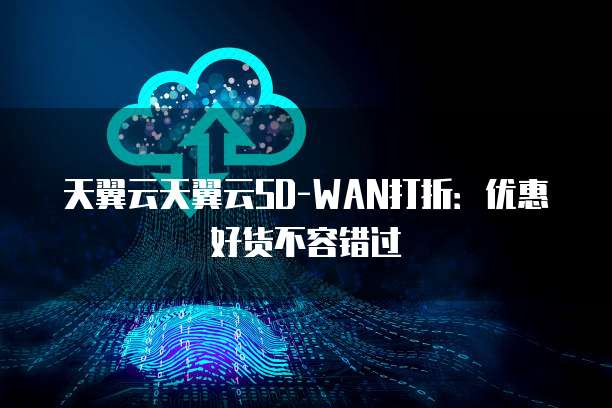 天翼云天翼云SD-WAN打折：优惠好货不容错过