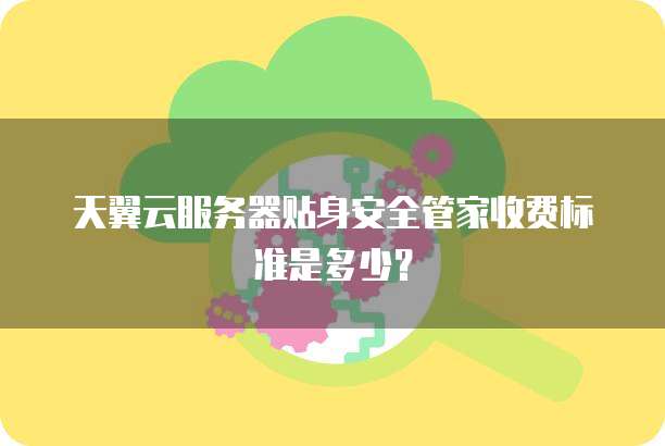 天翼云服务器贴身安全管家收费标准是多少？