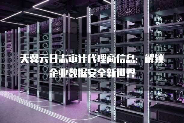 天翼云日志审计代理商信息：解锁企业数据安全新世界