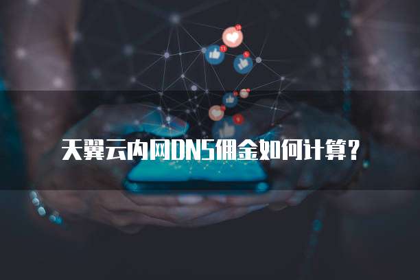 天翼云内网DNS佣金如何计算?