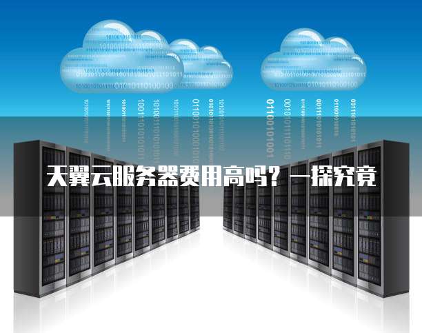 天翼云服务器费用高吗?一探究竟