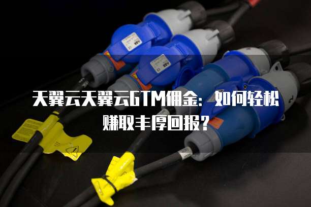 天翼云天翼云GTM佣金：如何轻松赚取丰厚回报？