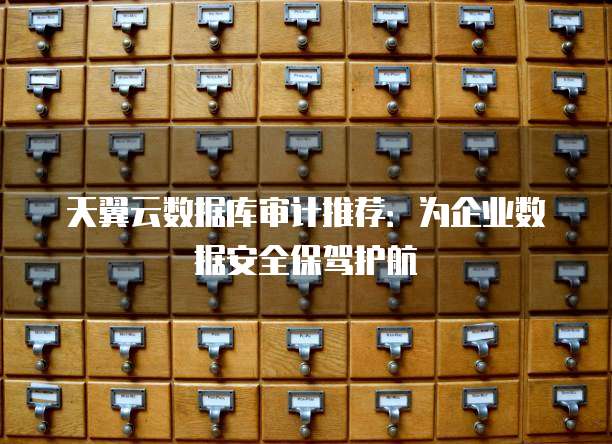 天翼云数据库审计推荐：为企业数据安全保驾护航