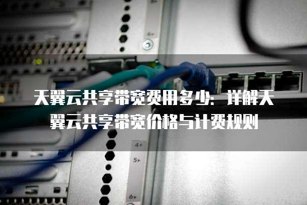 天翼云共享带宽费用多少：详解天翼云共享带宽价格与计费规则