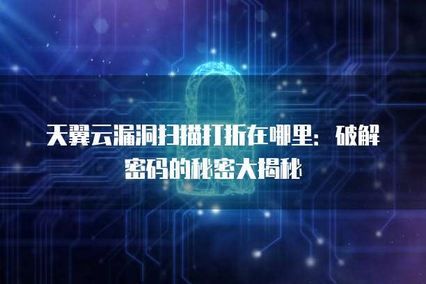 天翼云漏洞扫描打折在哪里:破解密码的秘密大揭秘