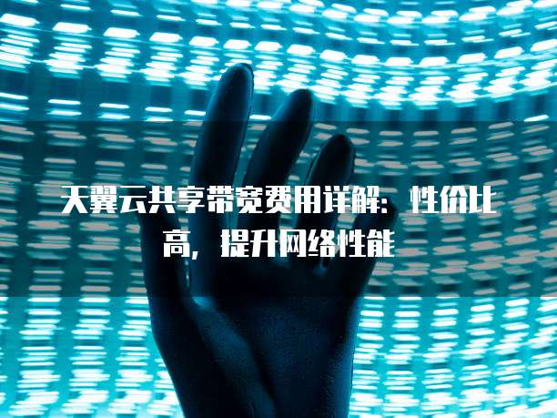 天翼云共享带宽费用详解:性价比高,提升网络性能