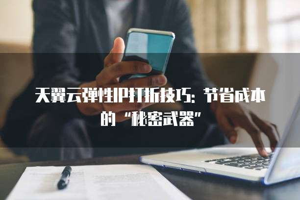 天翼云弹性IP打折技巧: 节省成本的“秘密武器”