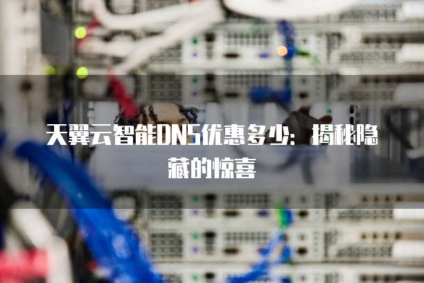 天翼云智能DNS优惠多少:揭秘隐藏的惊喜