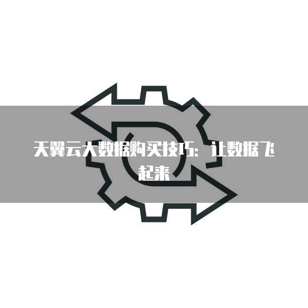 天翼云大数据购买技巧:让数据飞起来