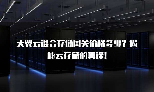 天翼云混合存储网关价格多少？揭秘云存储的真谛！