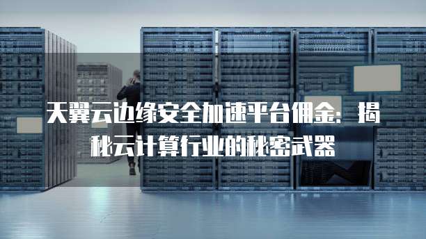 天翼云边缘安全加速平台佣金:揭秘云计算行业的秘密武器