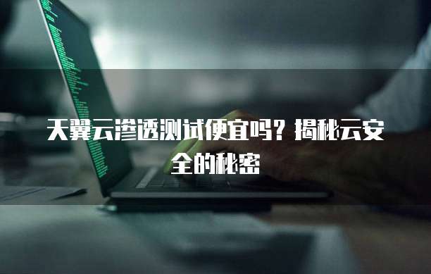 天翼云渗透测试便宜吗?揭秘云安全的秘密