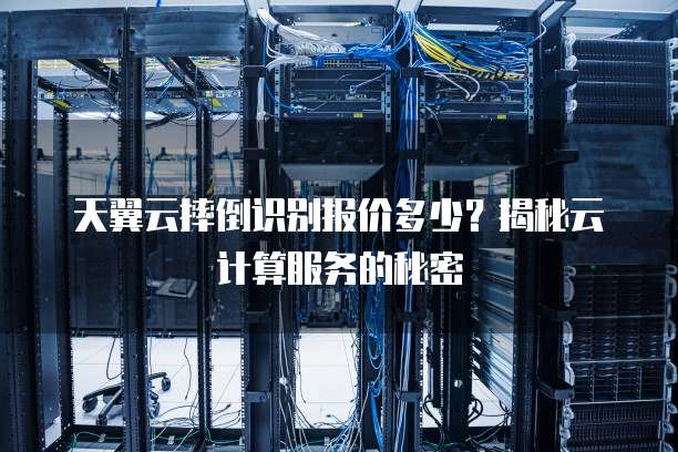 天翼云摔倒识别报价多少?揭秘云计算服务的秘密