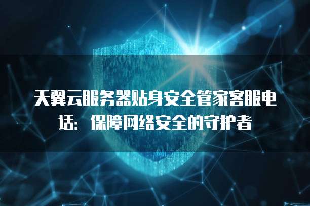 天翼云服务器贴身安全管家客服电话：保障网络安全的守护者