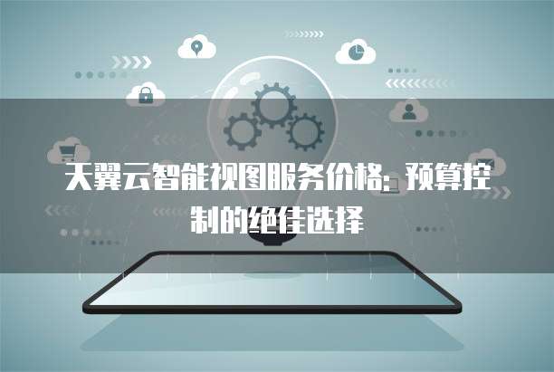 天翼云智能视图服务价格: 预算控制的绝佳选择