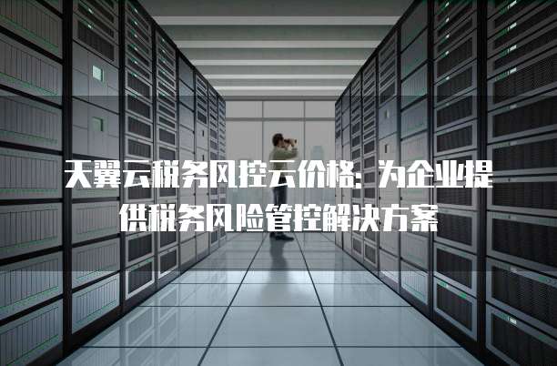 天翼云税务风控云价格: 为企业提供税务风险管控解决方案