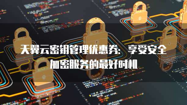 天翼云密钥管理优惠券:享受安全加密服务的最好时机