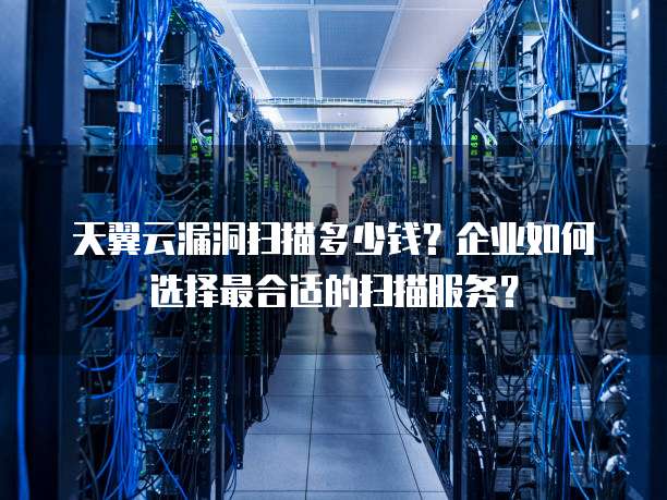 天翼云漏洞扫描多少钱?企业如何选择最合适的扫描服务?