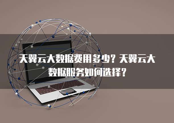 天翼云大数据费用多少?天翼云大数据服务如何选择?