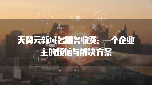 天翼云新域名服务收费: 一个企业主的烦恼与解决方案