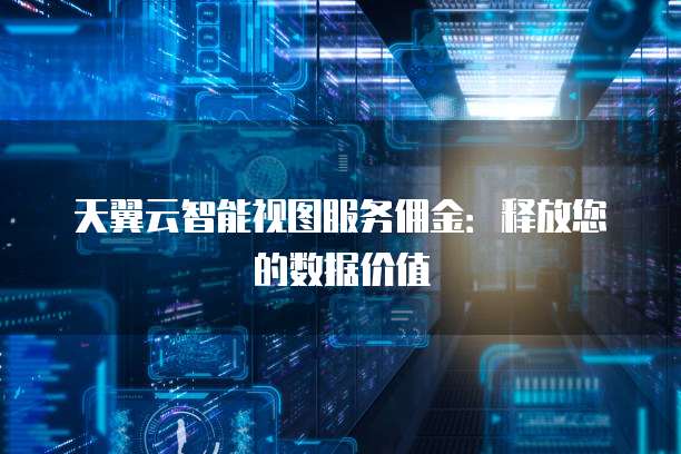 天翼云智能视图服务佣金:释放您的数据价值