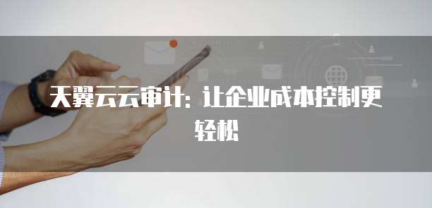 天翼云云审计: 让企业成本控制更轻松