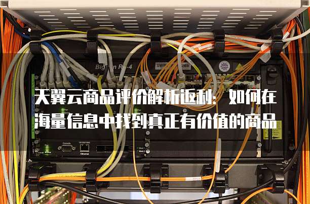 天翼云商品评价解析返利:如何在海量信息中找到真正有价值的商品