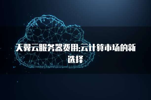 天翼云服务器费用:云计算市场的新选择