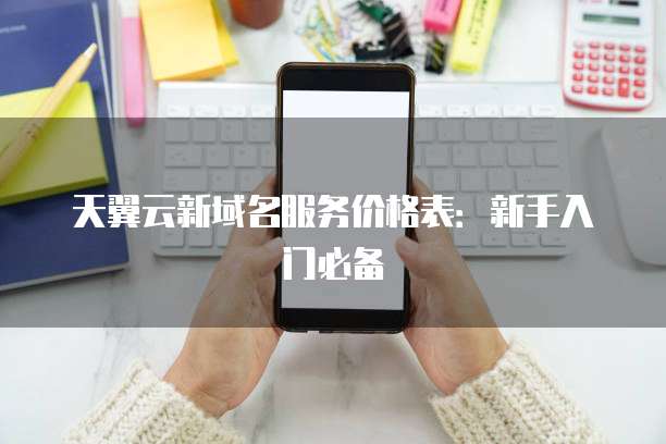 天翼云新域名服务价格表:新手入门必备