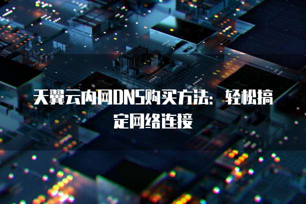 天翼云内网DNS购买方法:轻松搞定网络连接