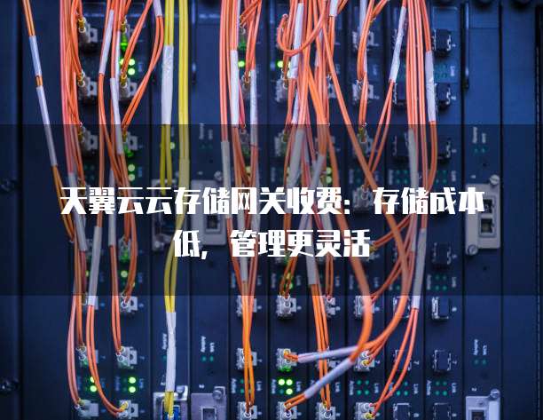 天翼云云存储网关收费:存储成本低,管理更灵活