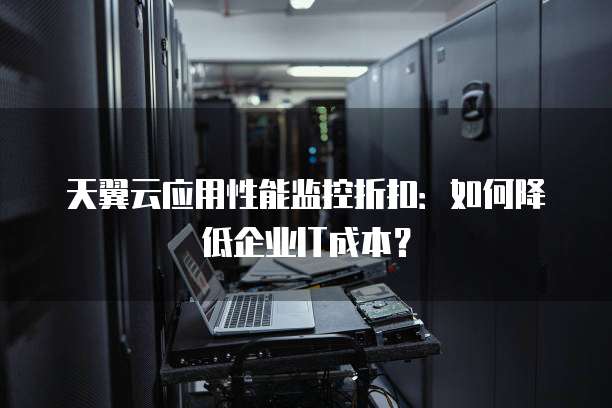 天翼云应用性能监控折扣:如何降低企业IT成本?