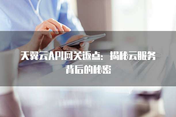 天翼云API网关返点：揭秘云服务背后的秘密