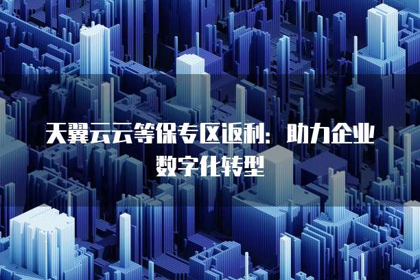 天翼云云等保专区返利:助力企业数字化转型