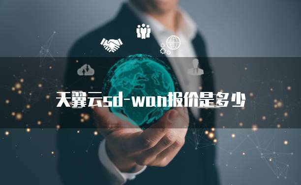 天翼云sd-wan报价是多少