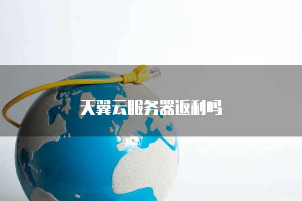 天翼云服务器返利吗