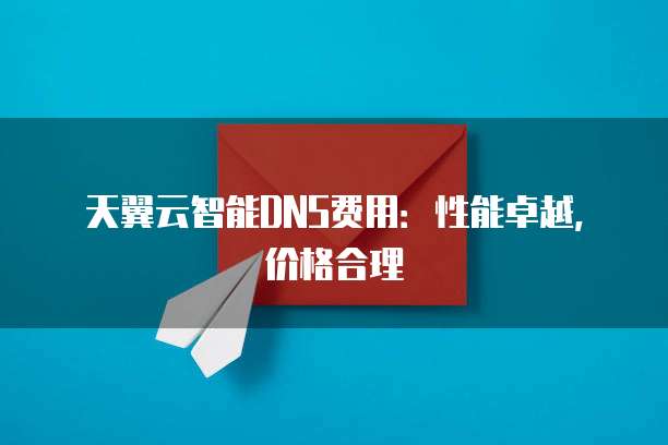 天翼云智能DNS费用：性能卓越，价格合理