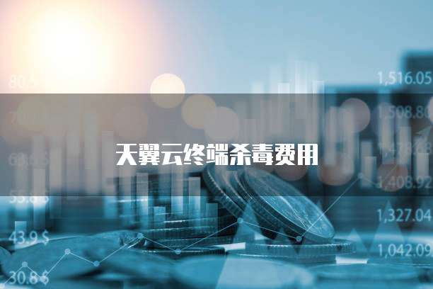 天翼云终端杀毒费用