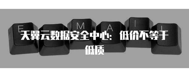 天翼云数据安全中心：低价不等于低质