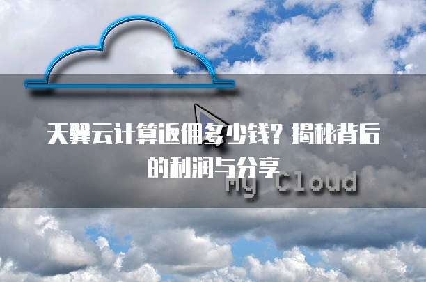 天翼云计算返佣多少钱？揭秘背后的利润与分享