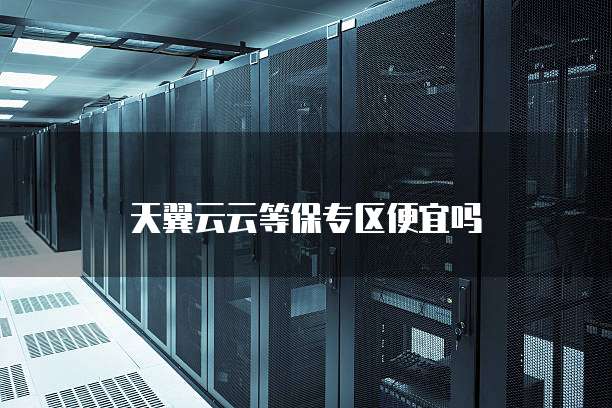 天翼云云等保专区便宜吗