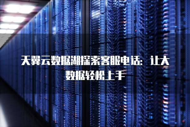 天翼云数据湖探索客服电话：让大数据轻松上手